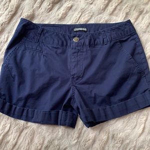 Express navy blue shorts
